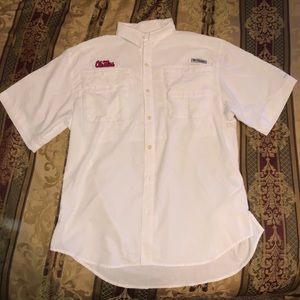 Ole Miss Columbia Men’s Short sleeve Button Down